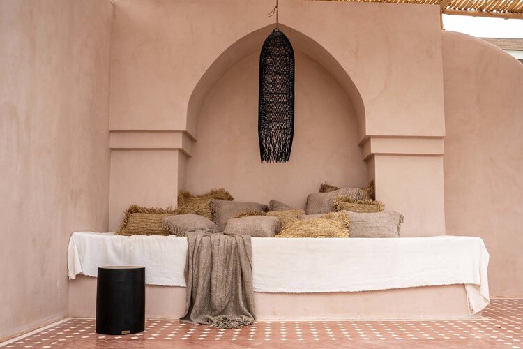 Bazar Bizar Le Tabouret Tribe - Noir Naturel