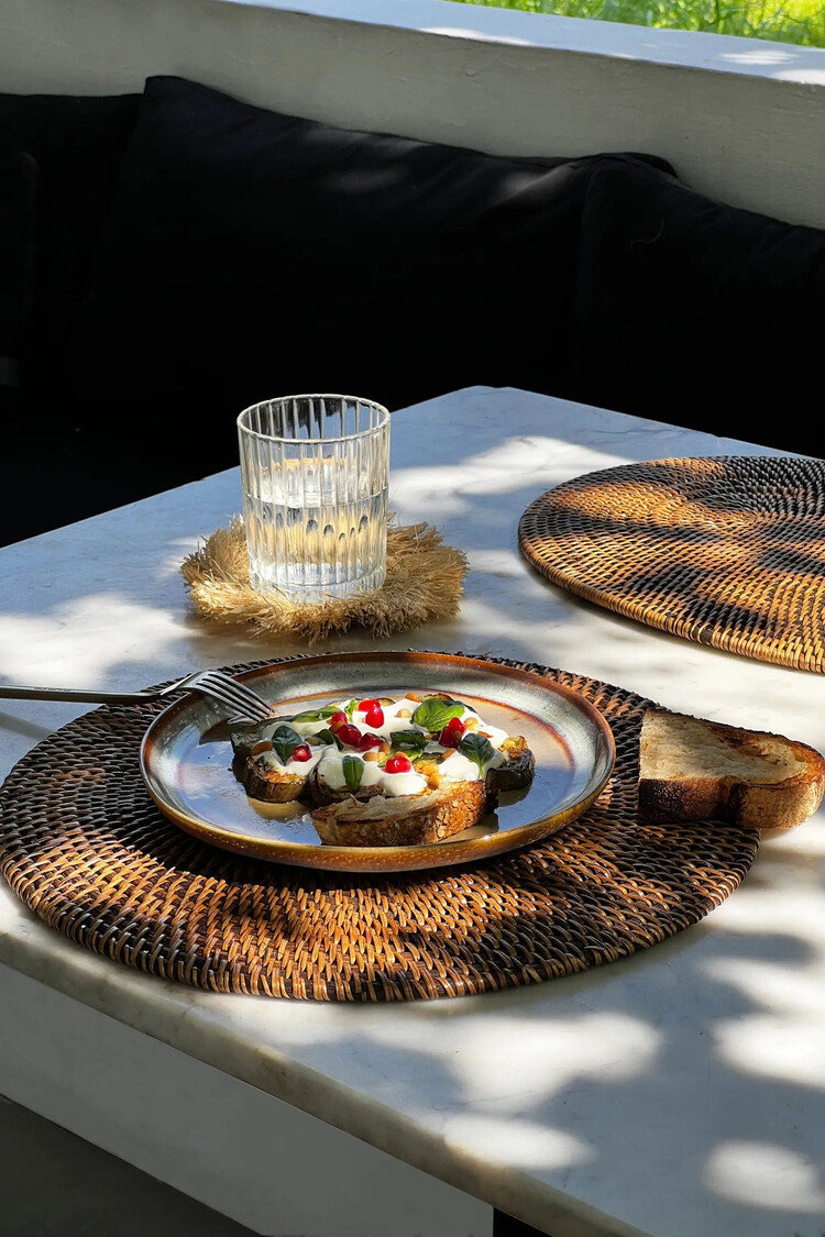 Bazar Bizar De koloniale placemat - natuurlijk bruin