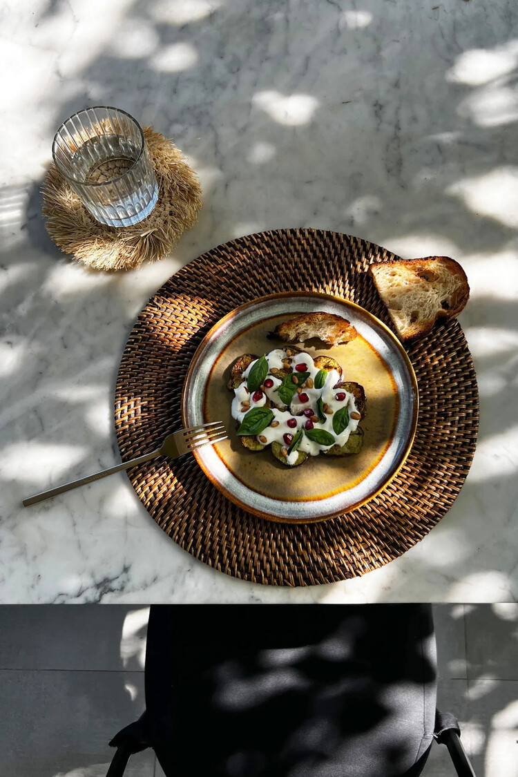 Bazar Bizar De koloniale placemat - natuurlijk bruin