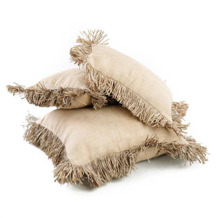 Bazar Bizar The Jute Bonita Cushion Cover - Natural - 40x40