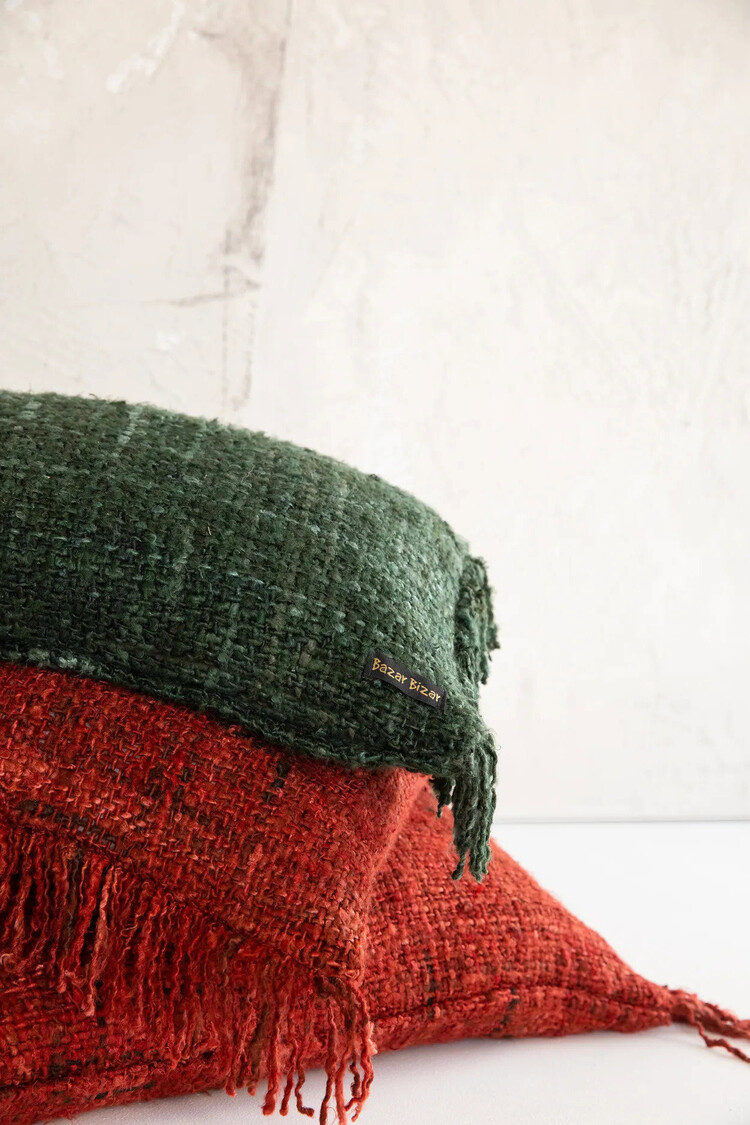 Bazar Bizar La Funda De Cojín Oh My Gee - Rojo Cereza - 60x60