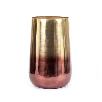 Bazar Bizar The Two Tone Brass Planter - Brass - XL