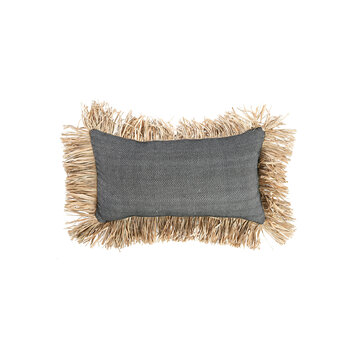 Bazar Bizar The Cotton Bonita Cushion Cover - Natural Black - 30x50