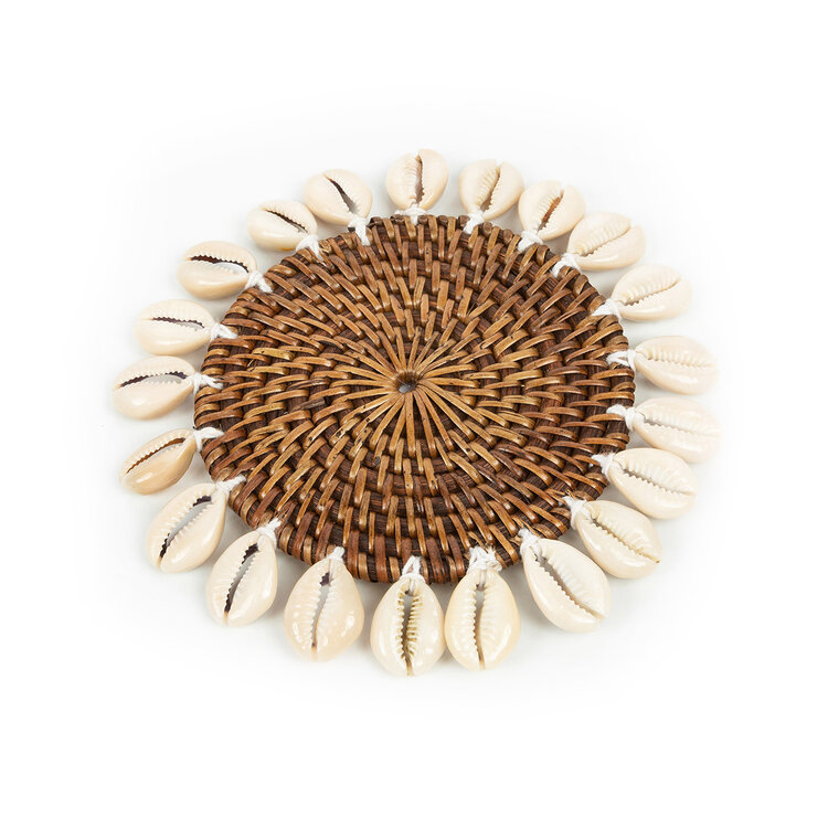 Bazar Bizar Der Colonial Shell Untersetzer - Natur Braun