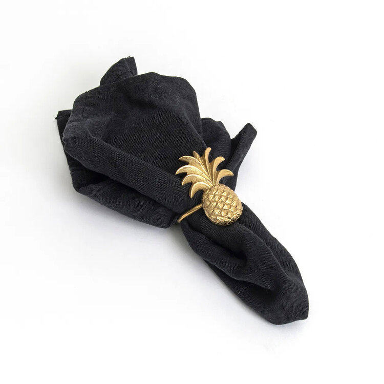 Bazar Bizar The Pineapple Napkin Ring - Gold