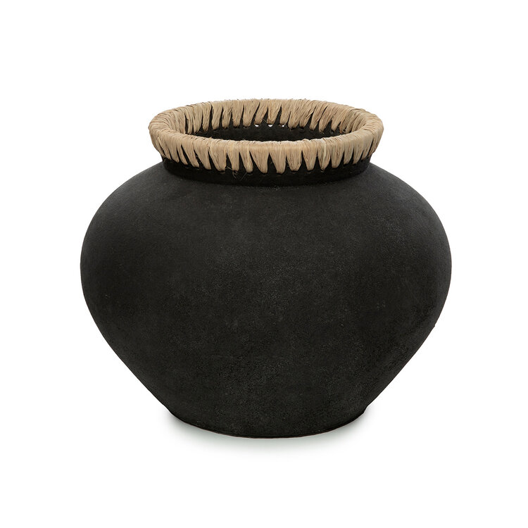 Bazar Bizar The Styly Vase - Black Natural - L