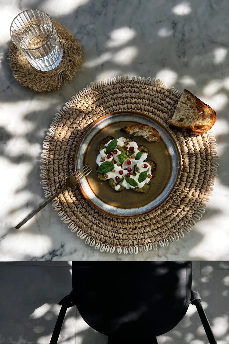 Bazar Bizar Le Set De Table Raffia Shell - Naturel