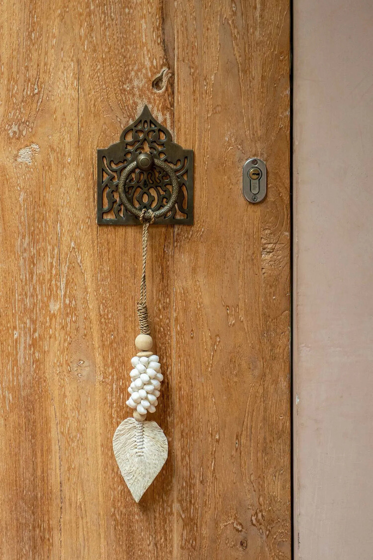 Bazar Bizar Le Pompon Feuille Et Coquillage - Blanc