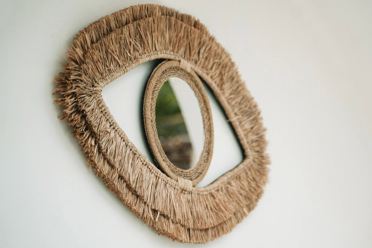 Bazar Bizar El Espejo Raffia Eye - Natural - M