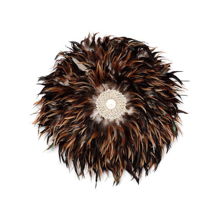 Bazar Bizar De Coastal Juju Muurdecoratie - Zwart Bruin - L