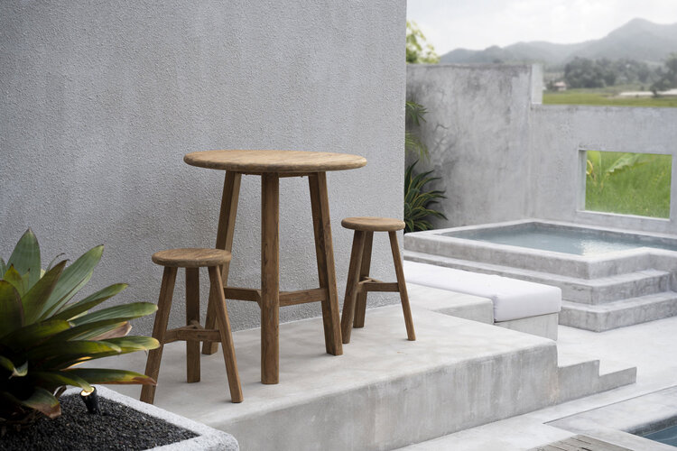 Bazar Bizar The Fusuma Bar Stool - Outdoor