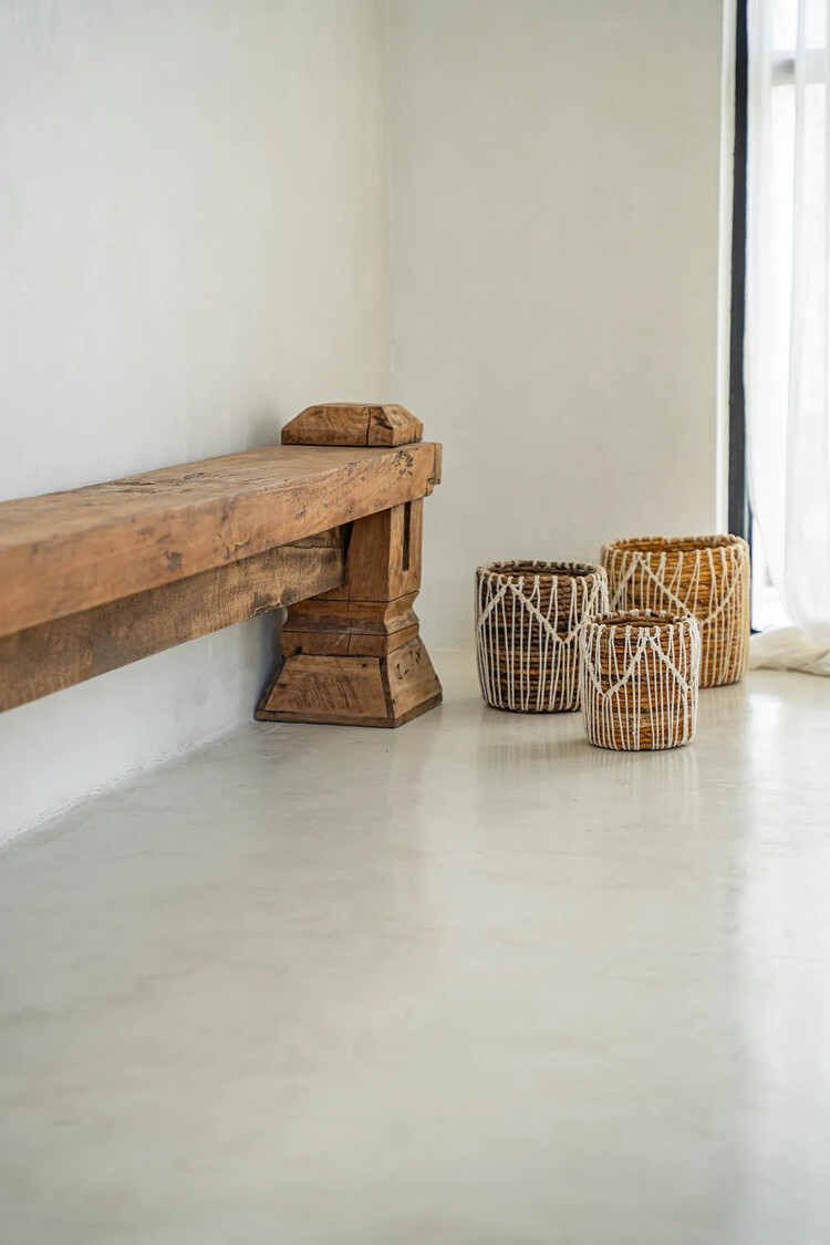 Bazar Bizar La Cesta Macra-Mazing - Natural Blanco - M