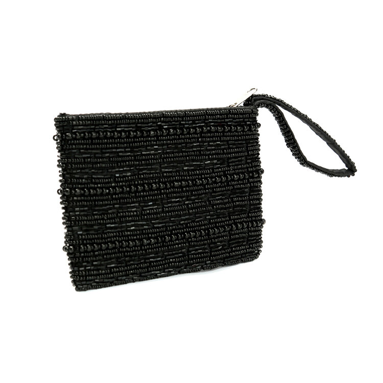 Bazar Bizar De Black Beaded Portemonnee