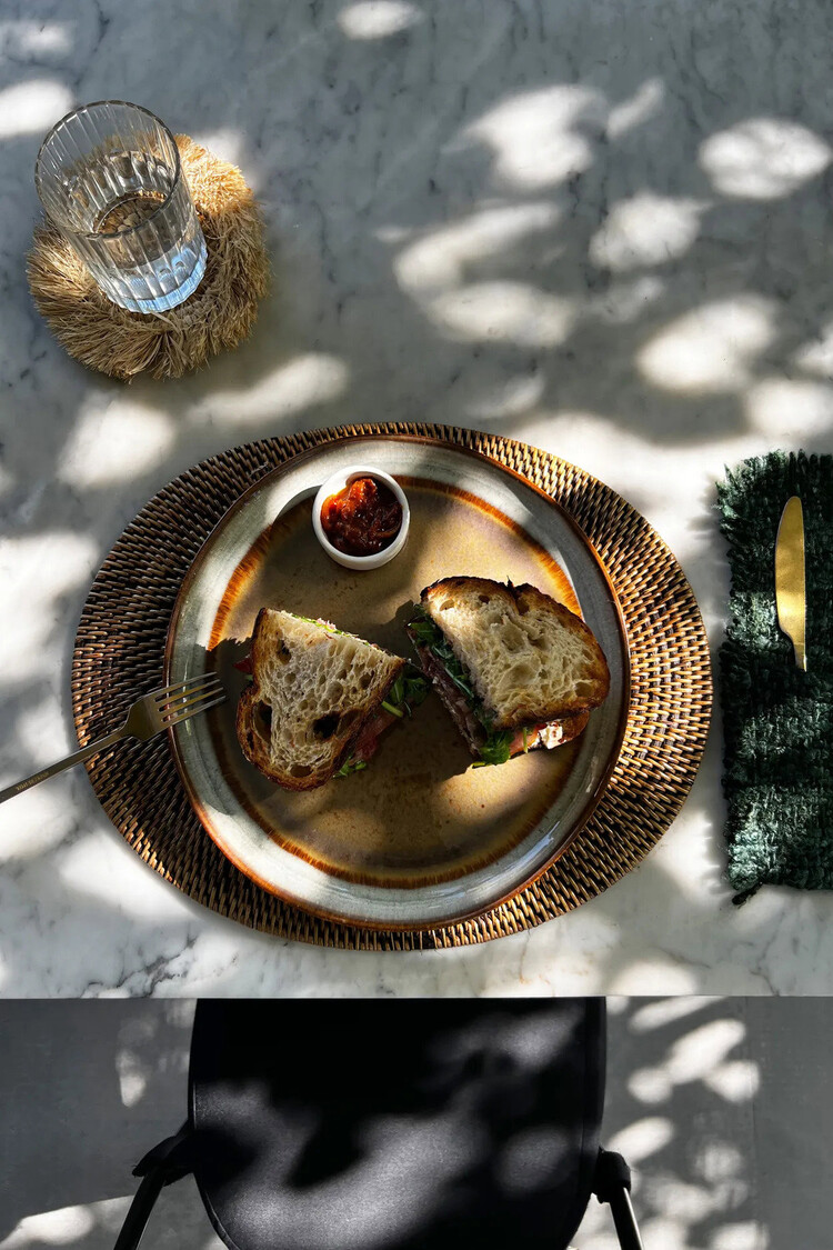 Bazar Bizar De Koloniale Ovale Placemat - Natuurlijk Bruin