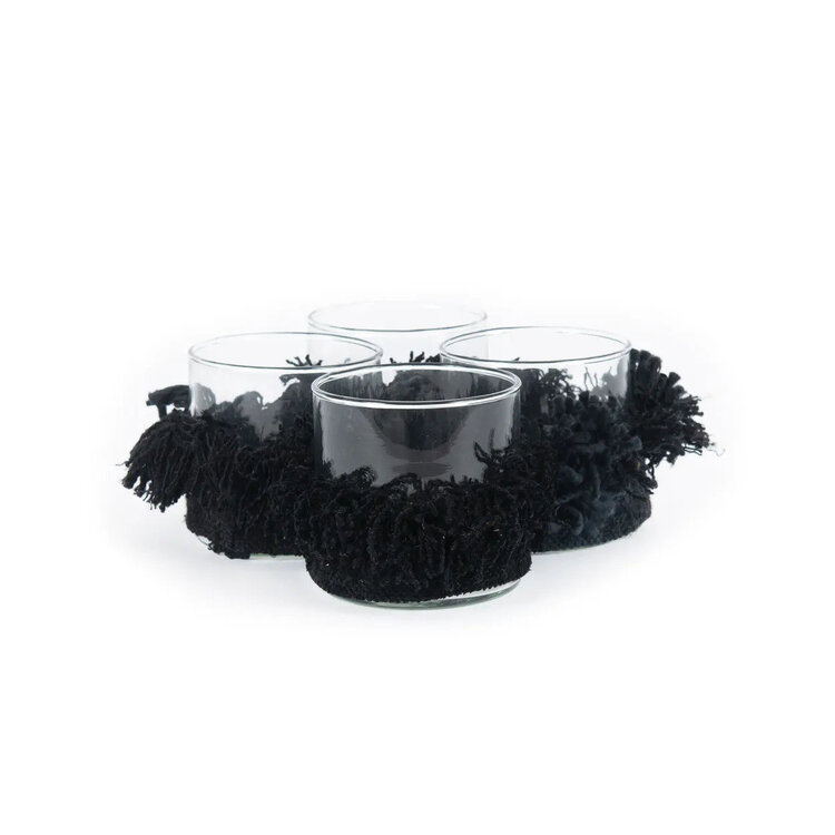Bazar Bizar The Oh My Gee Candle Holder - Black Velvet - S