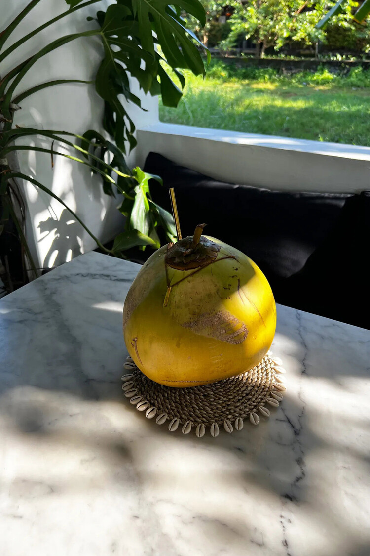 Bazar Bizar De Zeegras Schelpenonderzetter - Naturel