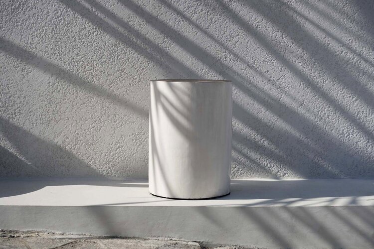 Bazar Bizar Le Tabouret Tribe - Blanc Naturel