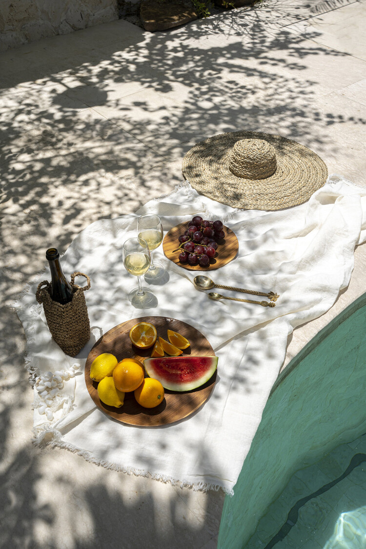 Bazar Bizar The Linen Tablecloth - White - 180x300