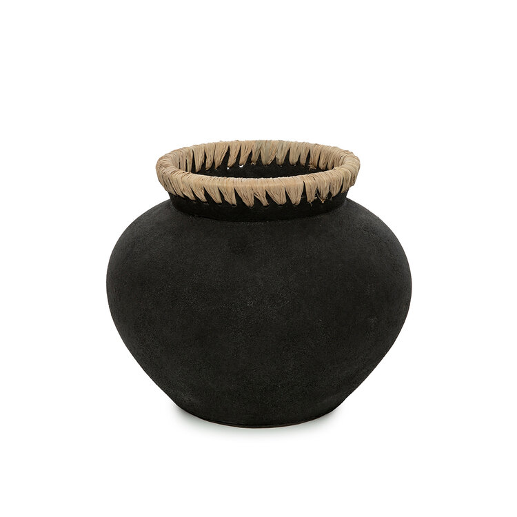 Bazar Bizar Die Styly Vase - Schwarz Natur - M