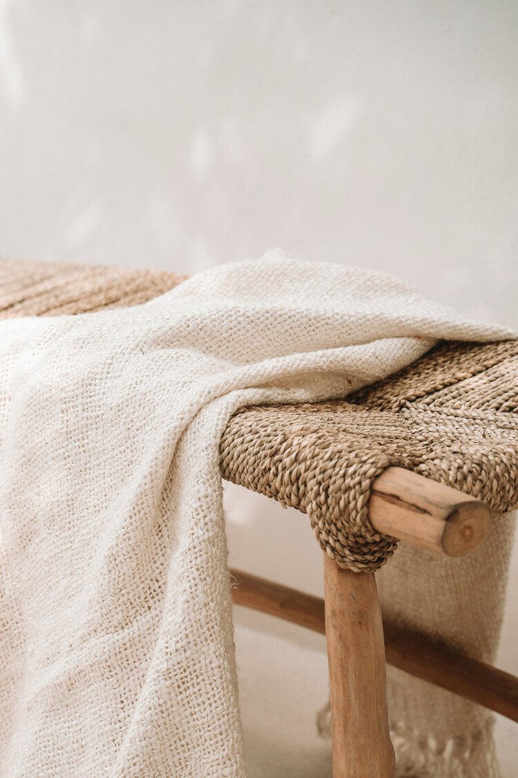 Bazar Bizar The Porto Seagrass Bench - Natural - L