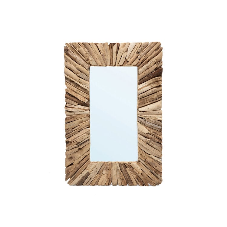Bazar Bizar Lo Specchio Driftwood Framed - Naturale - M