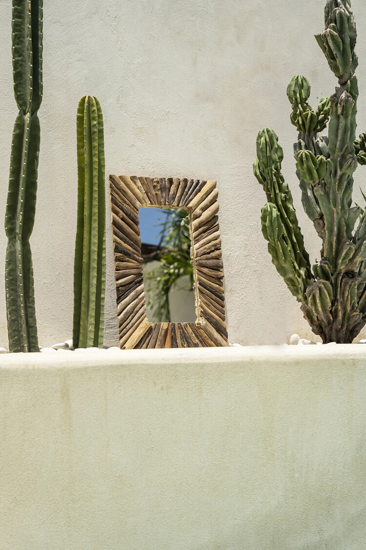 Bazar Bizar De Driftwood Framed Spiegel - Naturel - M