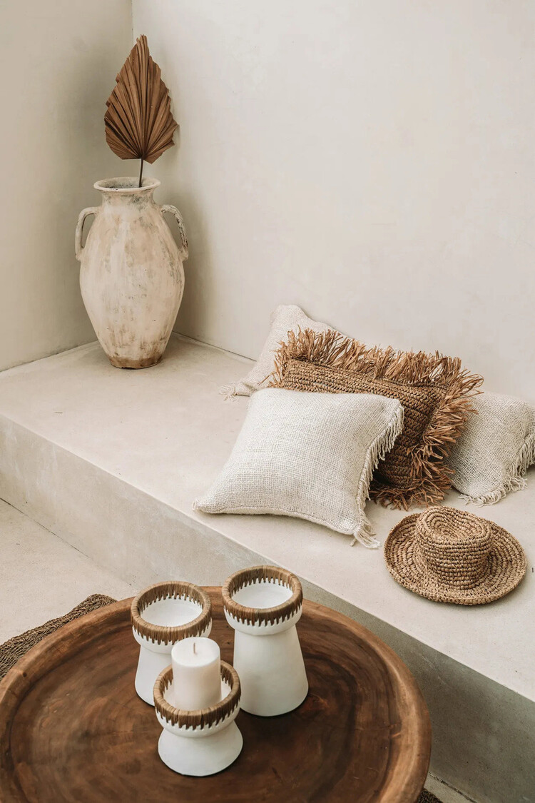 Bazar Bizar The Pretty Candle Holder - White Natural - S