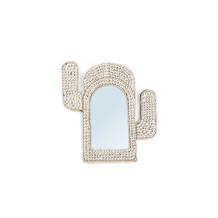 Bazar Bizar The Cactus Shell Mirror - White