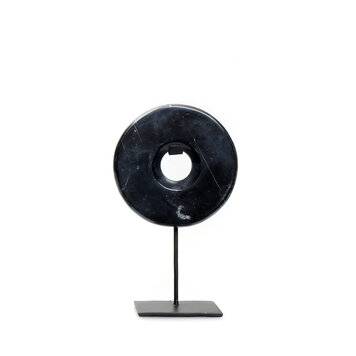 Bazar Bizar Le Disque en Marbre sur Support - Noir - S