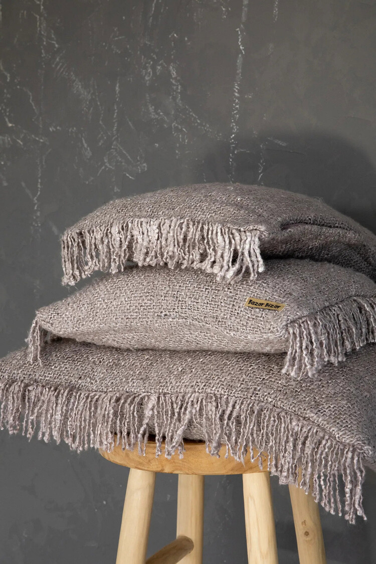 Bazar Bizar Funda De Cojín Oh My Gee - Gris Perla - 60x60