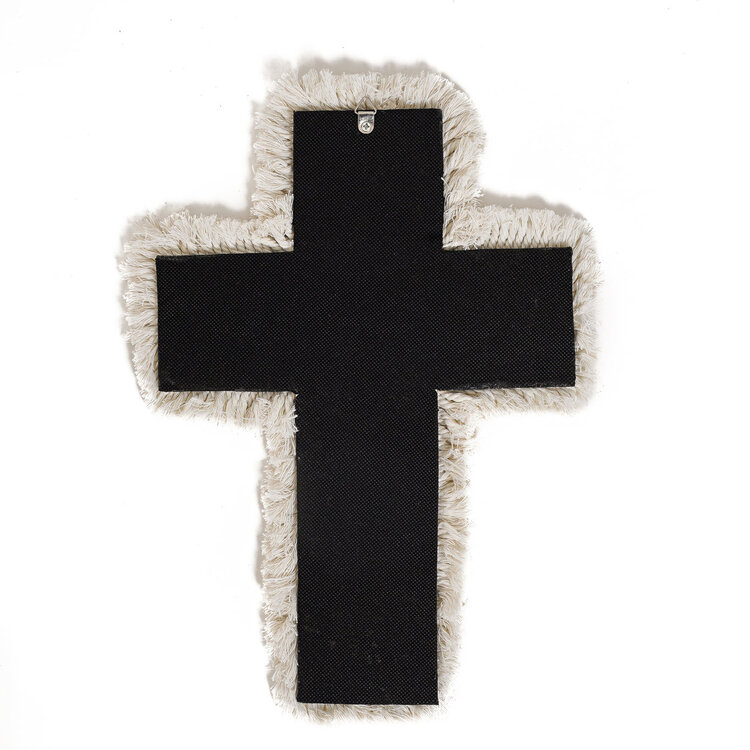 Bazar Bizar The Macrame Cross - White