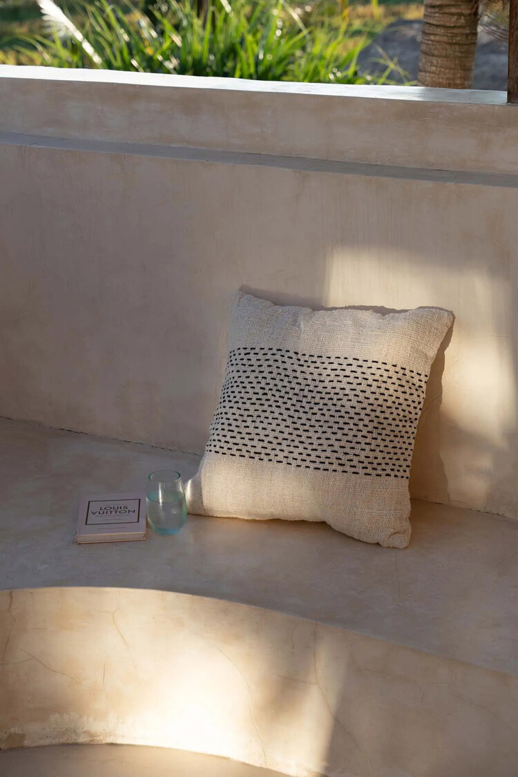 Bazar Bizar The Misty Cushion Cover - Natural Black