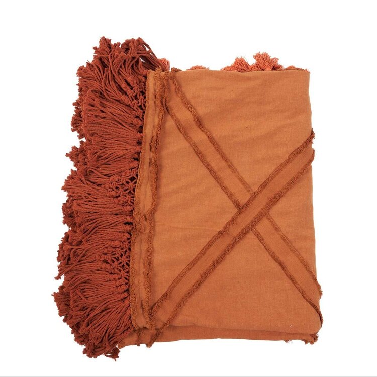 Bazar Bizar The Berber Bed Throw - Terracotta