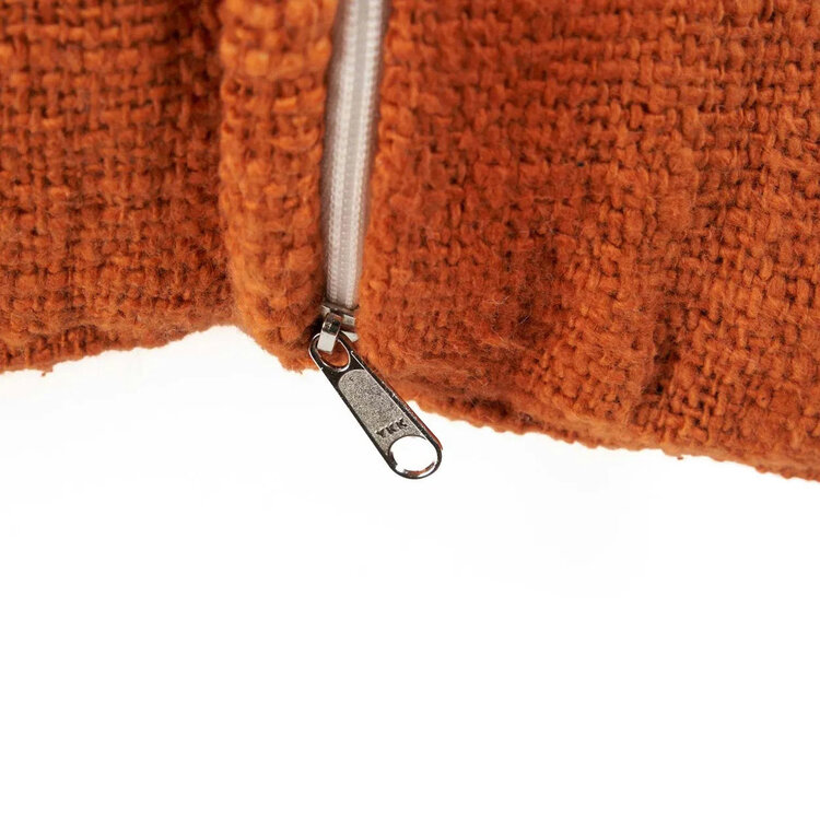 Bazar Bizar Housse De Coussin Zillion Kiss - Terracotta Blanc