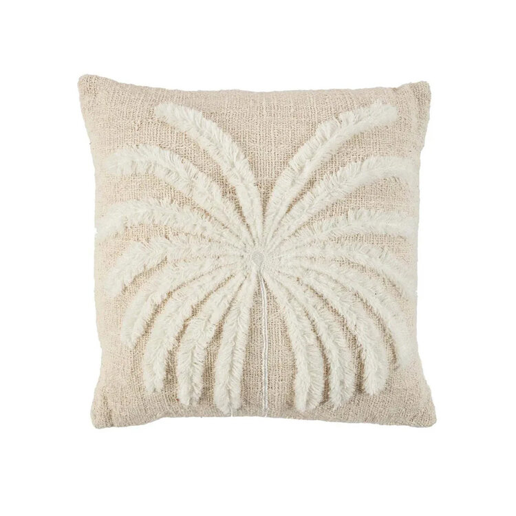 Bazar Bizar De Isla Palm Kussenhoes - Naturel Wit