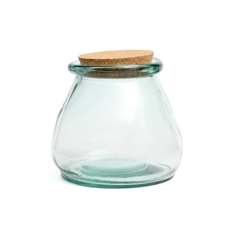 Bazar Bizar De Belly Glazen Pot - Blauw - L