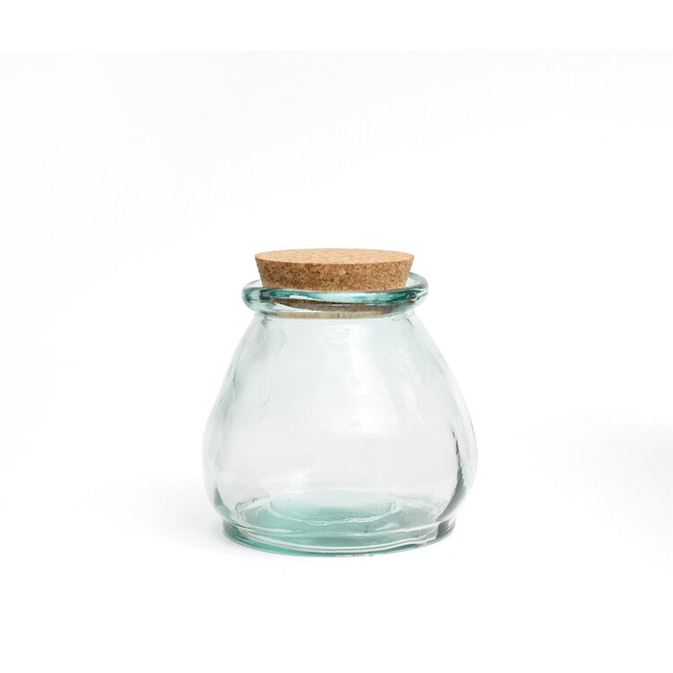 Bazar Bizar The Belly Glass Pot - Blue - S