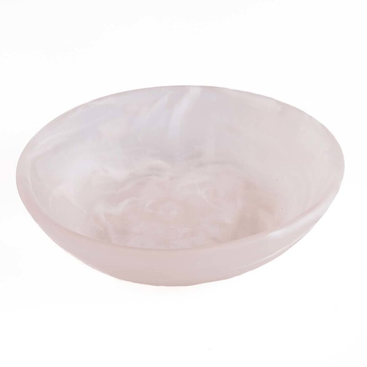 Bazar Bizar The Resin Organic Bowl - Pink White - M