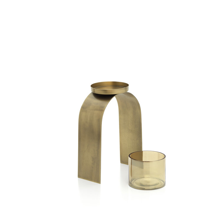 Bazar Bizar The Bow Glow T-light Holder - Gold - SET/2