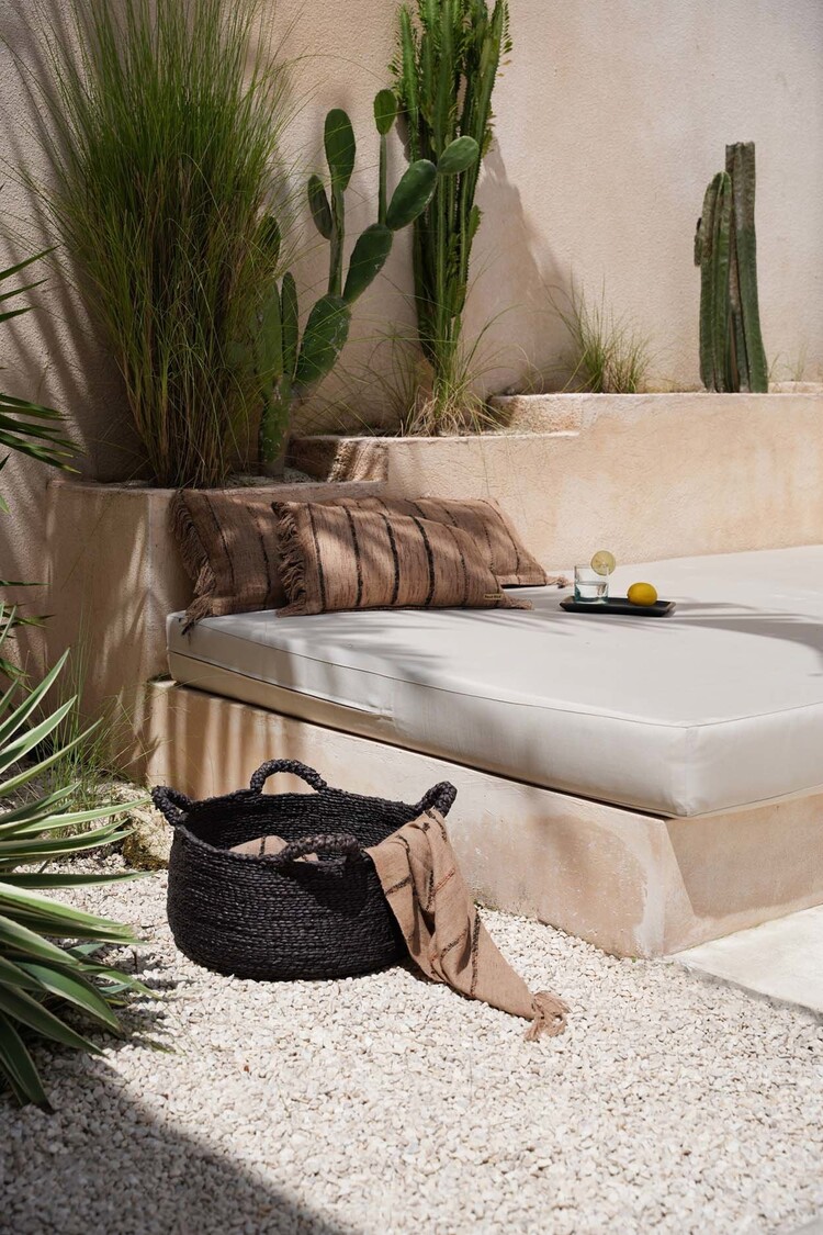 Bazar Bizar Cesta Les Quatre Mains - Negra - L