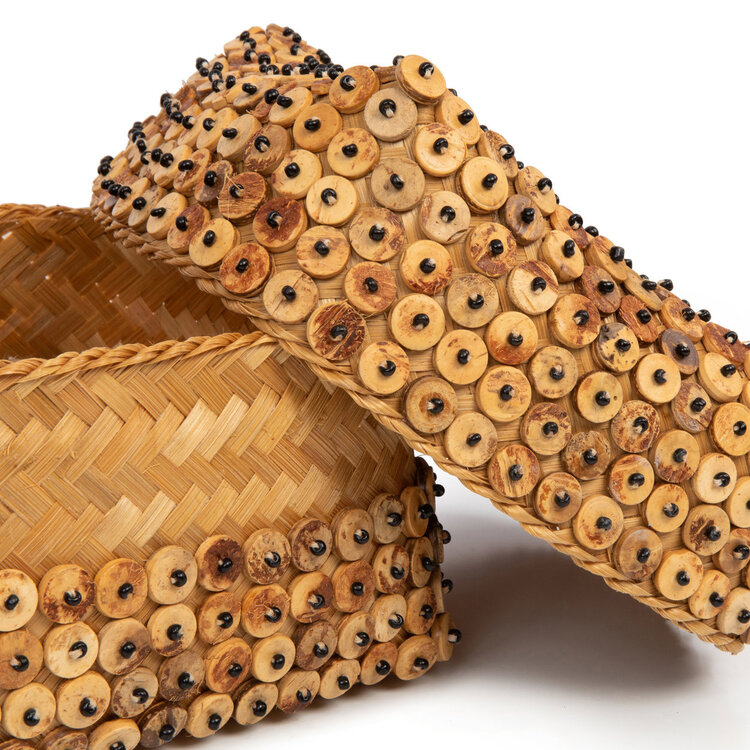 Bazar Bizar De Coconut Shell Mand - Naturel - M