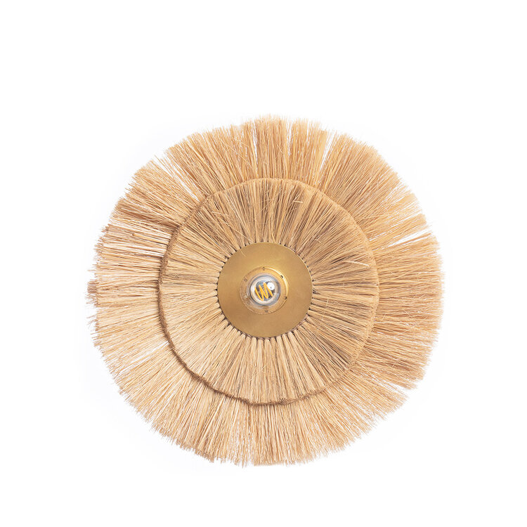 Bazar Bizar The Double Trouble Wandlamp - Natuurlijk Goud - M