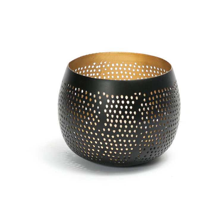 Bazar Bizar De Pierced Ball - Zwart Goud - S