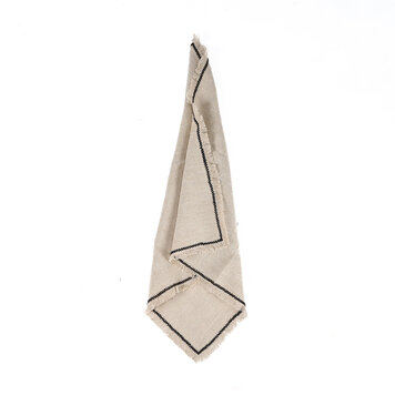 Bazar Bizar The Tuscany Napkin - Natural Black - 45x45
