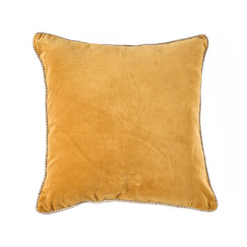 Bazar Bizar The Velvet Crush Cushion Cover - Mustard - 50x50