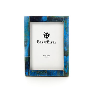 Bazar Bizar El Azure Patchwork Frame - Turquesa - 13x18