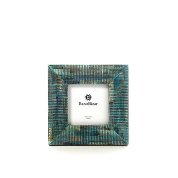 Bazar Bizar El Ocean Ripple Frame - Turquesa - 10x10
