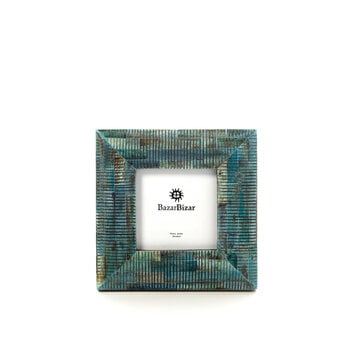 Bazar Bizar Le Cadre Ocean Ripple - Turquoise - 10x10