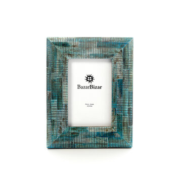 Bazar Bizar El Ocean Ripple Frame - Turquesa - 10x15