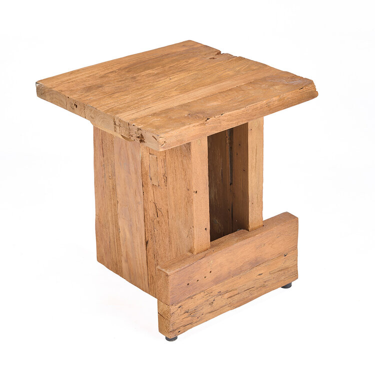 Bazar Bizar The Suku Block Stool - Natural